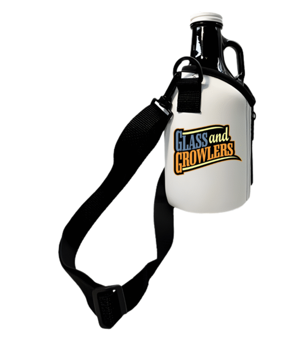 Premium Full Color Dye Sublimation Foam 32oz Mini Growler Bottle Zipper Insulator