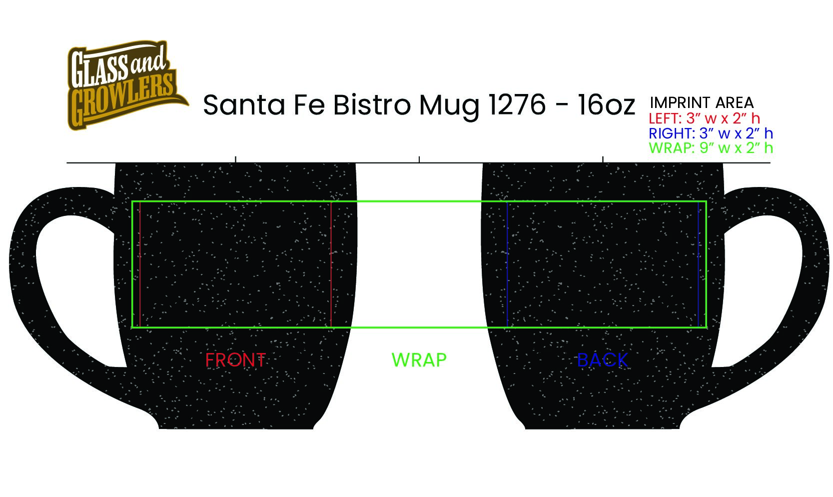 Santa Fe Bistro Mug 1276 - 16 oz
